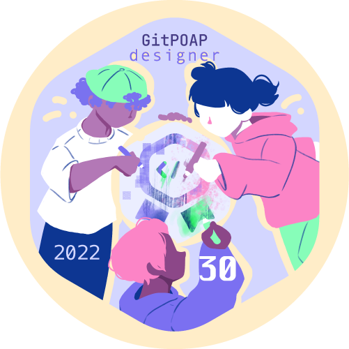 2022 GitPOAP 30-Time Designer